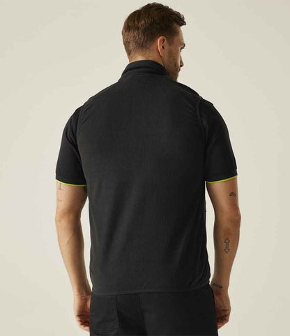 Regatta Professional Regatta Navigate Fleece Bodywarmer Black/Lime Green