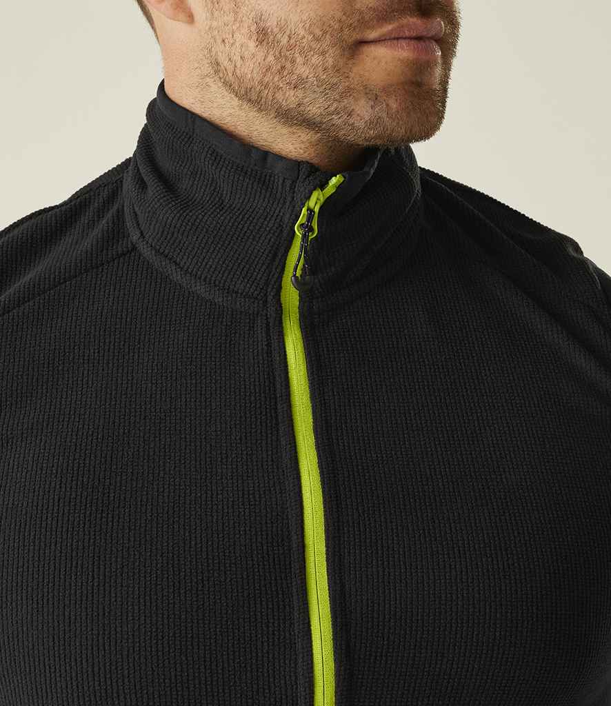 Regatta Professional Regatta Navigate Fleece Bodywarmer Black/Lime Green