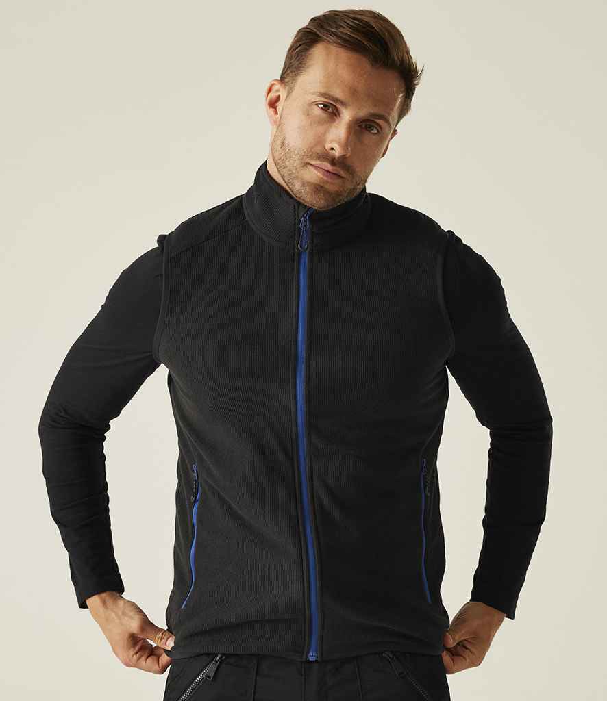 Regatta Professional Regatta Navigate Fleece Bodywarmer Black/New Royal Blue