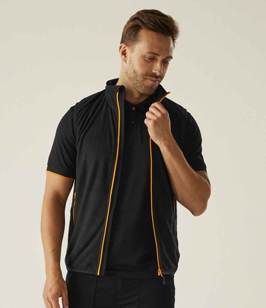 Regatta Professional Regatta Navigate Fleece Bodywarmer Black/Orange Pop