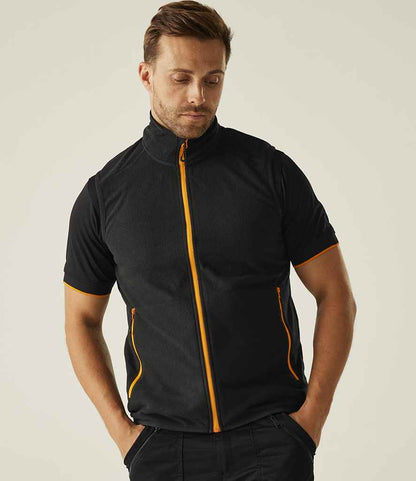Regatta Professional Regatta Navigate Fleece Bodywarmer Black/Orange Pop