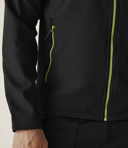 Regatta Navigate Two Layer Hooded Soft Shell Jacket - model image