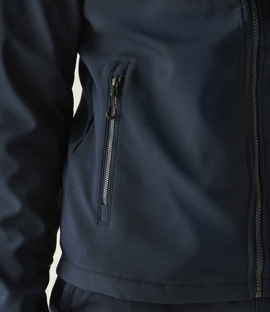 Regatta Professional Regatta Navigate Two Layer Hooded Soft Shell Jacket Navy/Seal Grey