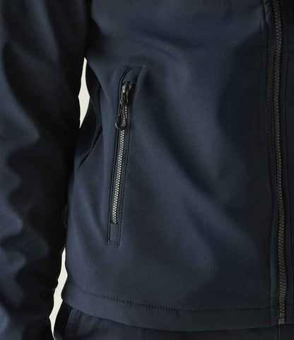 Regatta Professional Regatta Navigate Two Layer Hooded Soft Shell Jacket Navy/Seal Grey
