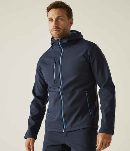 Regatta Navigate Two Layer Hooded Soft Shell Jacket - model image