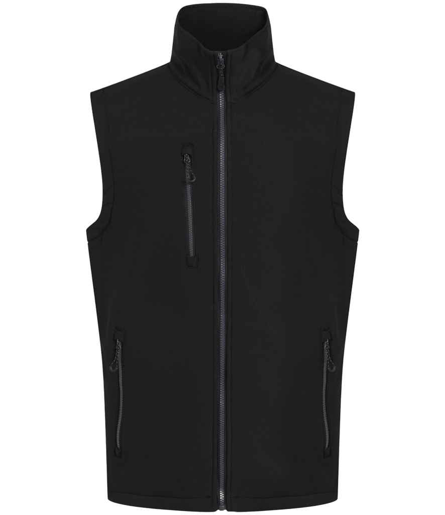 Regatta Navigate Two Layer Soft Shell Bodywarmer in Black/Seal Grey