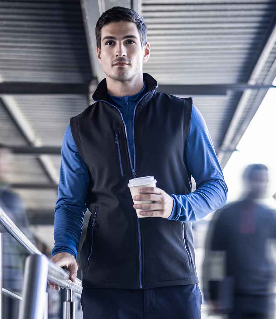 Regatta Professional Regatta Navigate Two Layer Soft Shell Bodywarmer Black/New Royal Blue