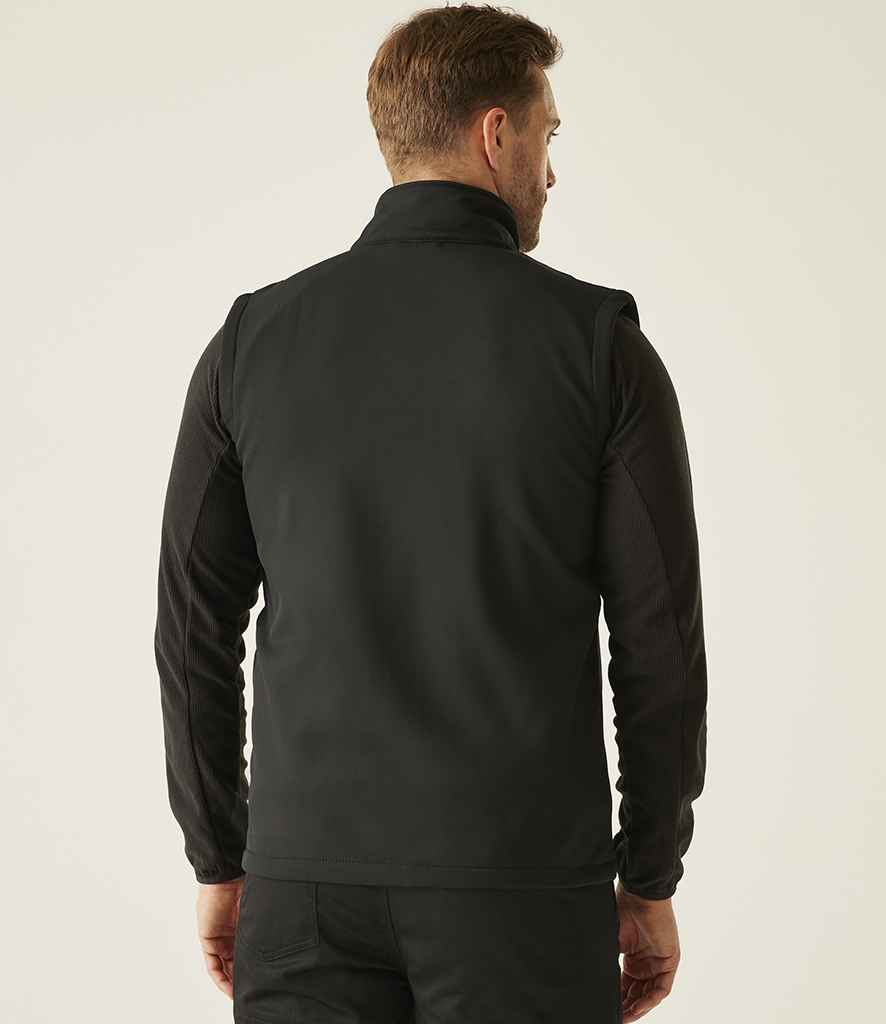 Regatta Professional Regatta Navigate Two Layer Soft Shell Bodywarmer Black/Seal Grey