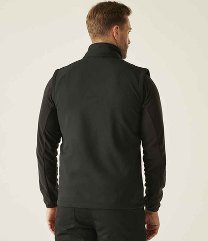 Regatta Professional Regatta Navigate Two Layer Soft Shell Bodywarmer Black/Seal Grey