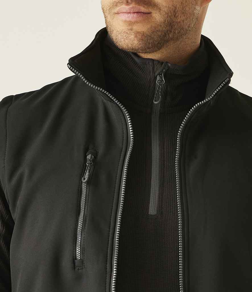 Regatta Professional Regatta Navigate Two Layer Soft Shell Bodywarmer Black/Seal Grey