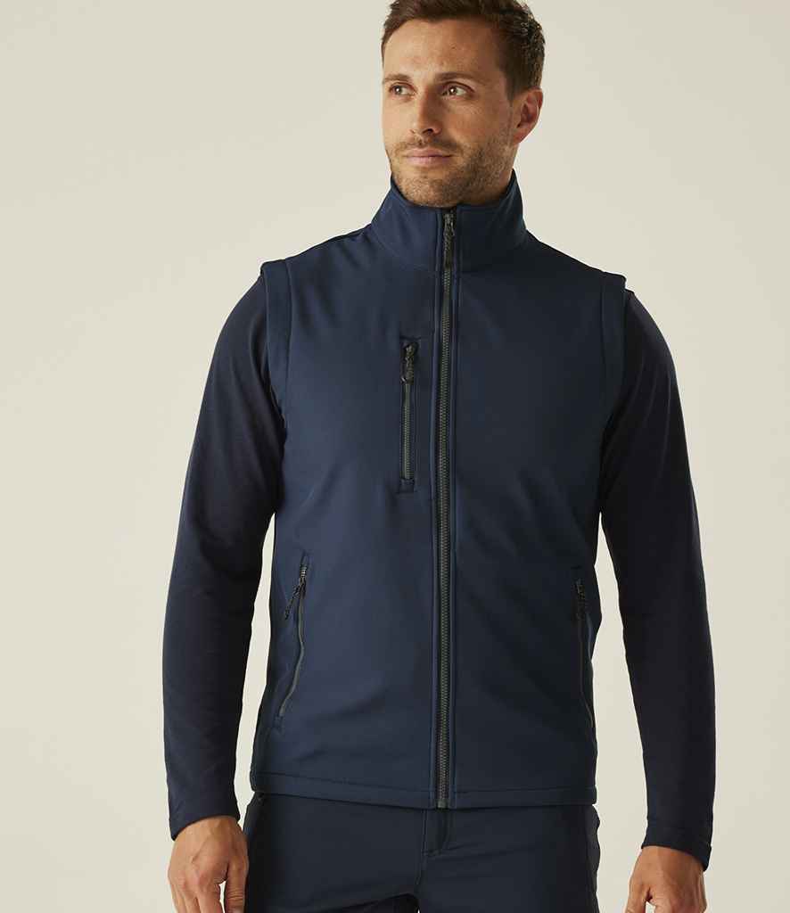 Regatta Professional Regatta Navigate Two Layer Soft Shell Bodywarmer Navy/Seal Grey