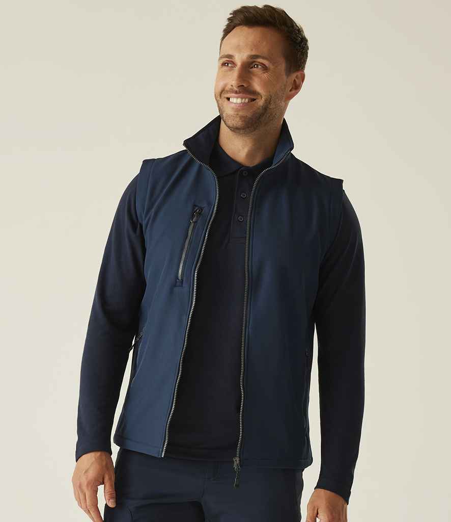 Regatta Professional Regatta Navigate Two Layer Soft Shell Bodywarmer Navy/Seal Grey