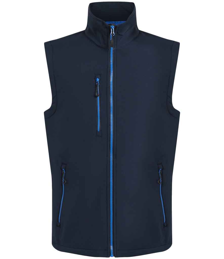 Regatta Navigate Two Layer Soft Shell Bodywarmer in Navy/French Blue