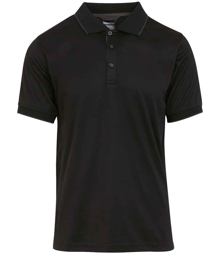 Regatta Navigate Polo Shirt in Black/Seal Grey