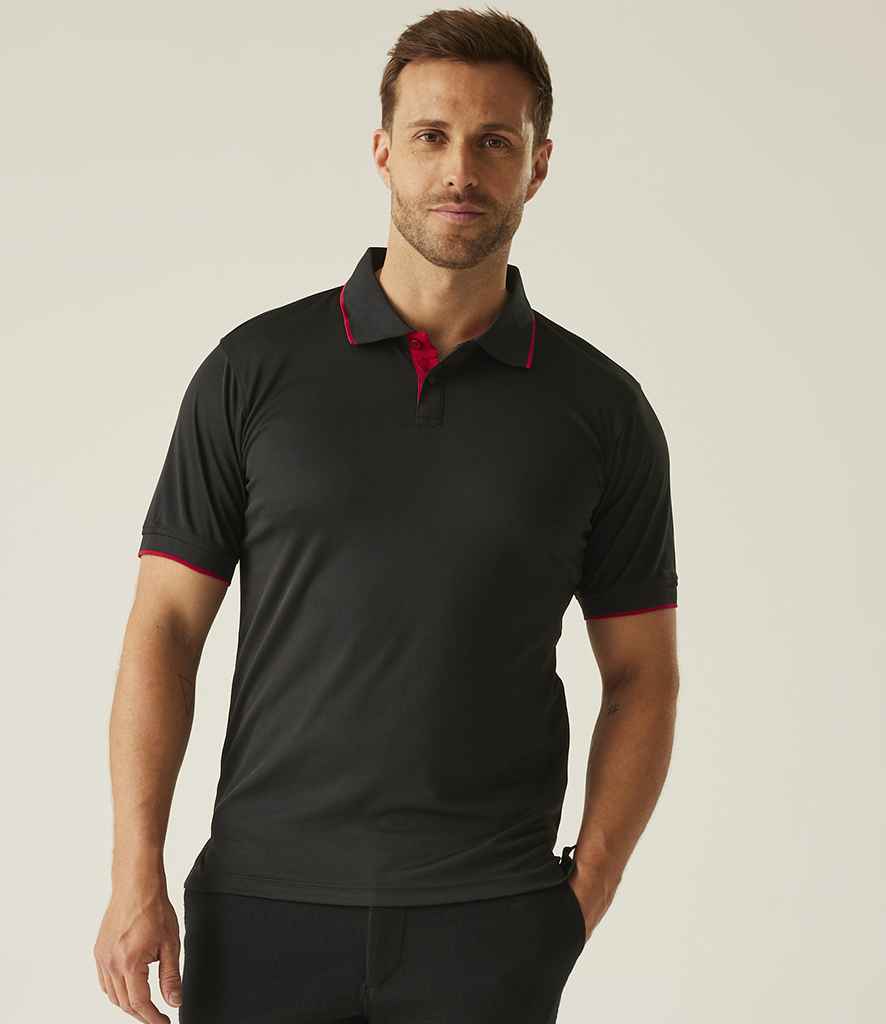 Regatta Professional Regatta Navigate Polo Shirt Black/Classic Red