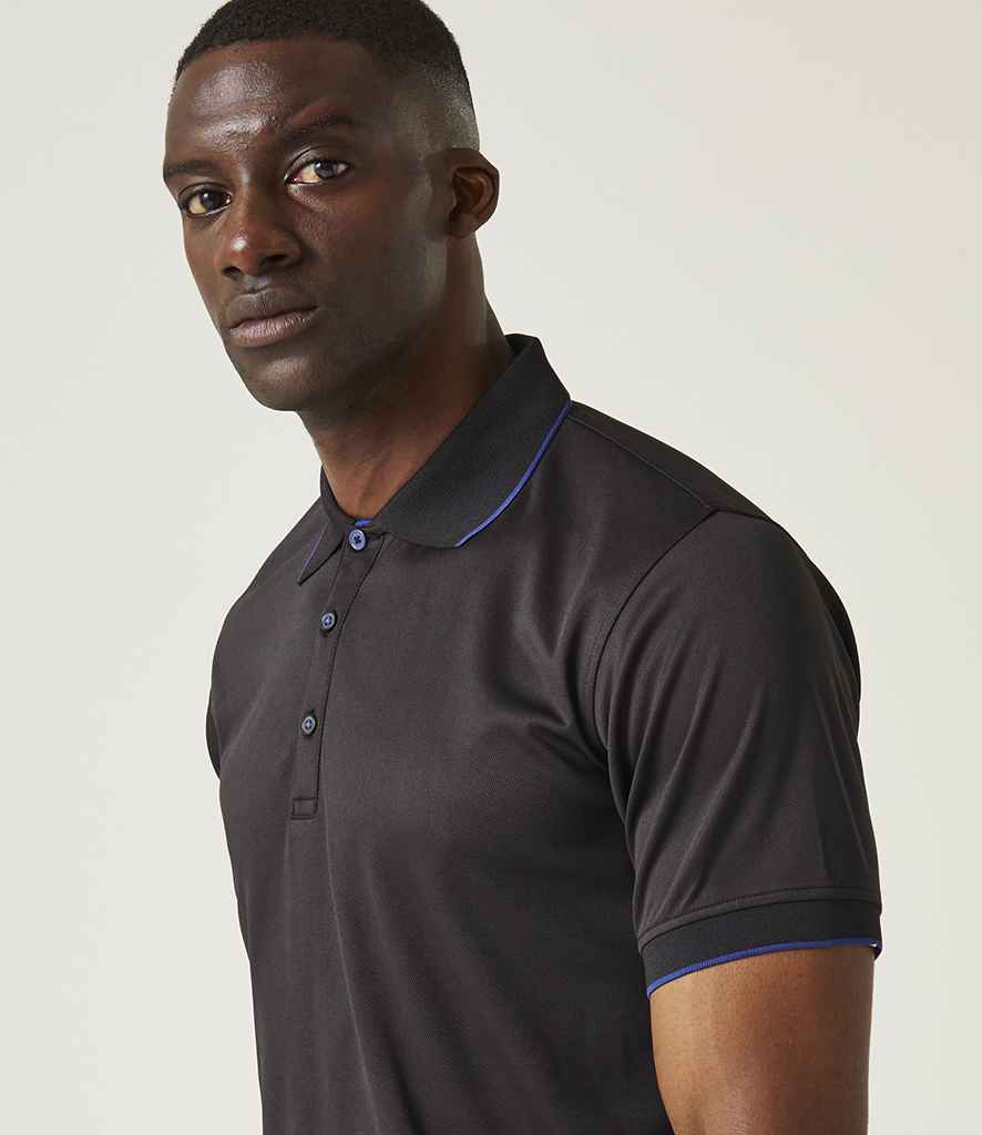 Regatta Professional Regatta Navigate Polo Shirt Black/New Royal Blue