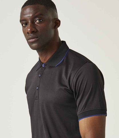 Regatta Professional Regatta Navigate Polo Shirt Black/New Royal Blue