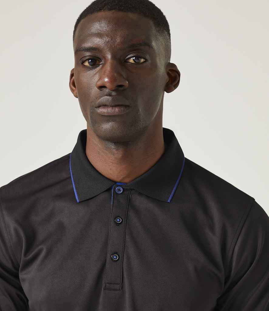 Regatta Professional Regatta Navigate Polo Shirt Black/New Royal Blue