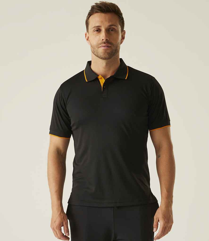 Regatta Professional Regatta Navigate Polo Shirt Black/Orange Pop