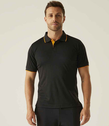 Regatta Professional Regatta Navigate Polo Shirt Black/Orange Pop