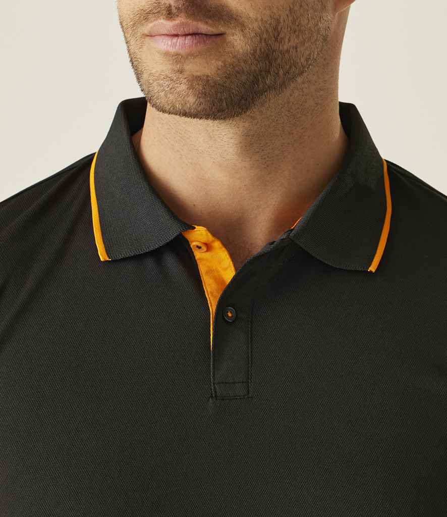 Regatta Professional Regatta Navigate Polo Shirt Black/Orange Pop