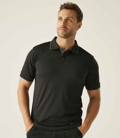 Regatta Professional Regatta Navigate Polo Shirt Black/Seal Grey