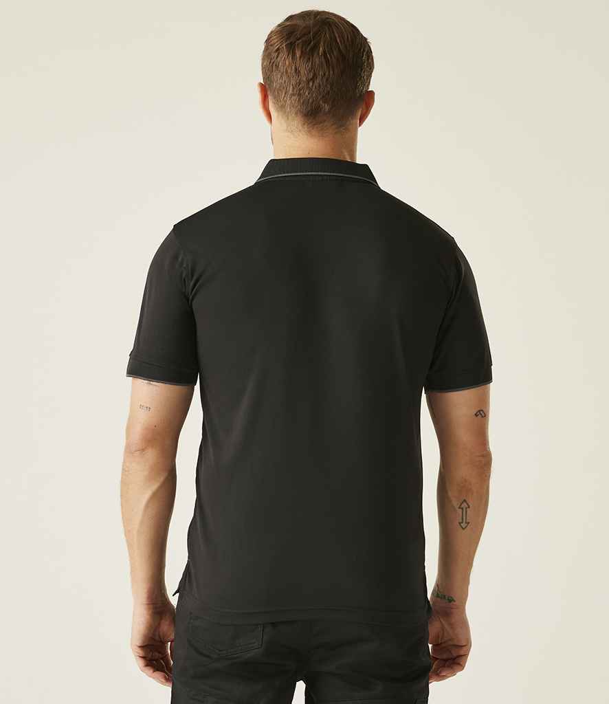 Regatta Professional Regatta Navigate Polo Shirt Black/Seal Grey