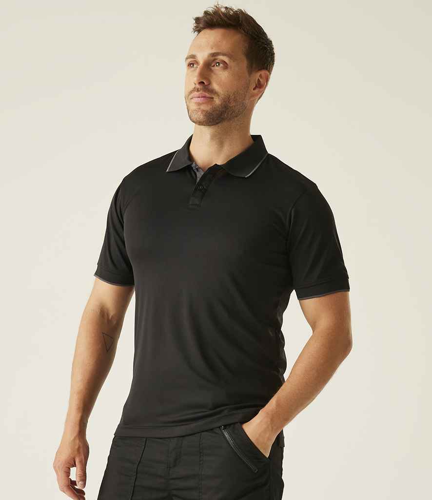 Regatta Professional Regatta Navigate Polo Shirt Black/Seal Grey