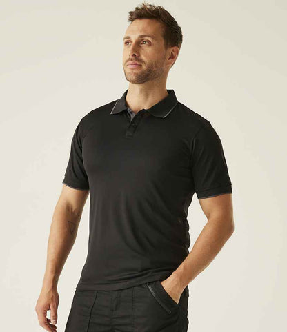 Regatta Professional Regatta Navigate Polo Shirt Black/Seal Grey