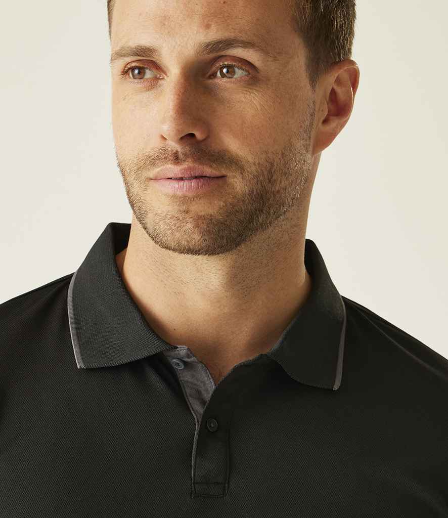 Regatta Professional Regatta Navigate Polo Shirt Black/Seal Grey