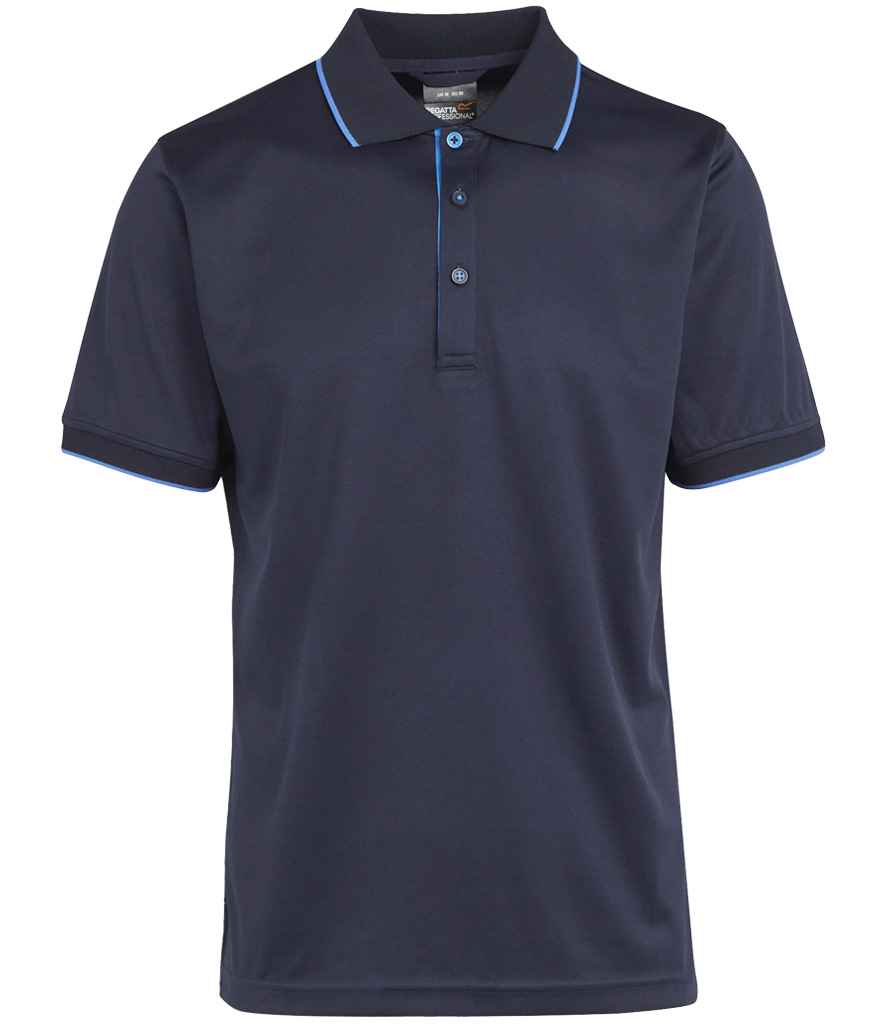 Regatta Navigate Polo Shirt in Navy/French Blue