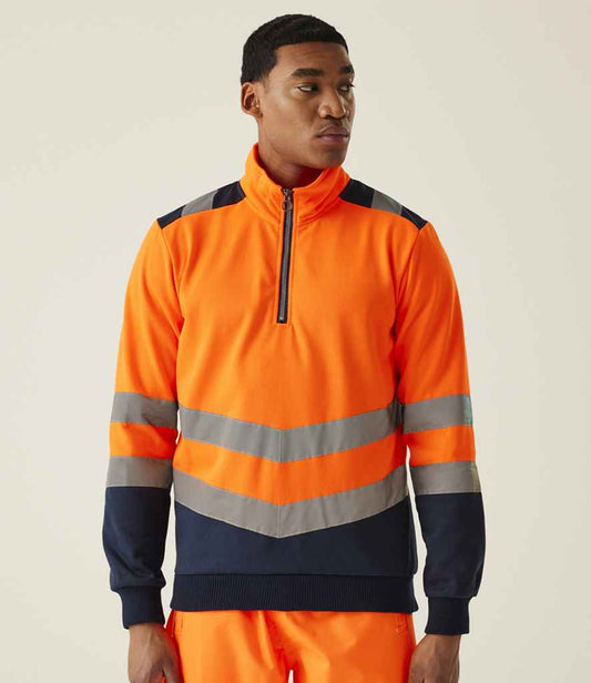 Regatta High Visibility Regatta High Visibility Pro 1/4 Zip Sweatshirt