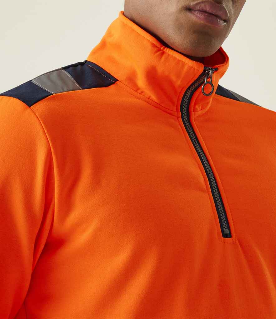 Regatta High Visibility Pro 1/4 Zip Sweatshirt - model image
