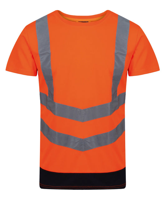 Regatta High Visibility Pro hi-vis short sleeve t-shirt Orange/Navy