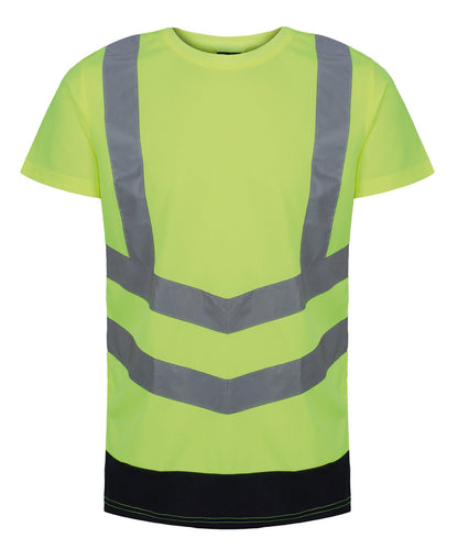 Regatta High Visibility Pro hi-vis short sleeve t-shirt Yellow/Navy