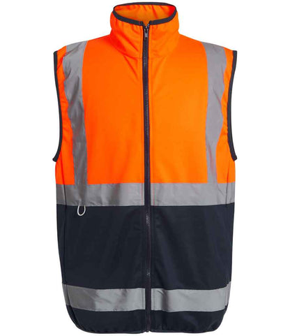 Regatta High Visibility Pro Full Zip Gilet in Orange/Navy