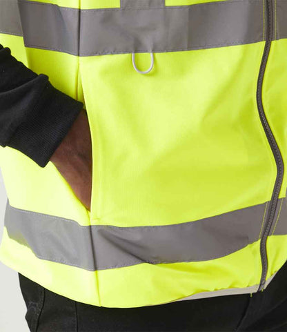 Regatta High Visibility Pro Full Zip Gilet - model image