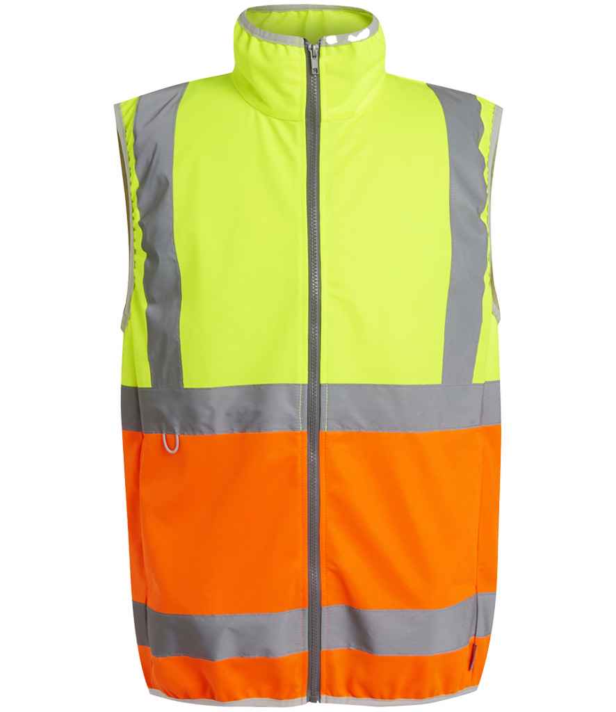 Regatta High Visibility Pro Full Zip Gilet in Yellow/Orange