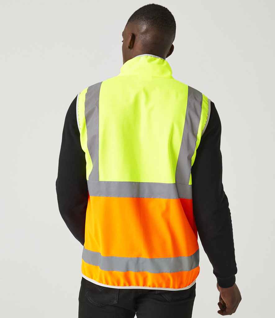 Regatta High Visibility Regatta High Visibility Pro Full Zip Gilet Yellow/Orange