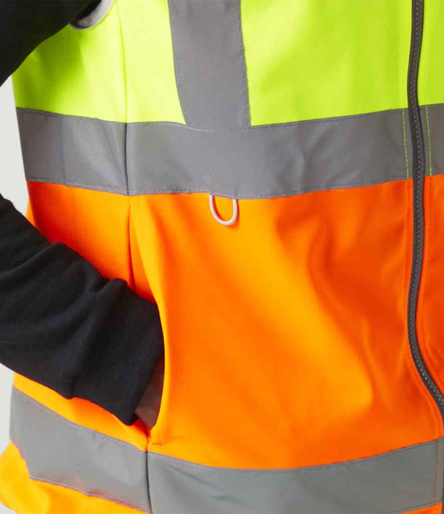 Regatta High Visibility Regatta High Visibility Pro Full Zip Gilet Yellow/Orange