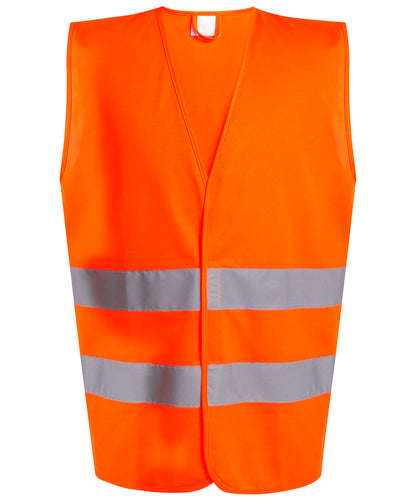 Regatta High Visibility Pro hi-vis two-band easy print vest Orange