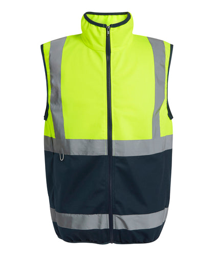 Regatta High Visibility Pro hi-vis full-zip gilet Yellow/Navy