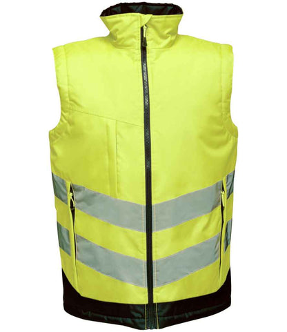 Regatta High Visibility Pro Bodywarmer in Yellow/Navy