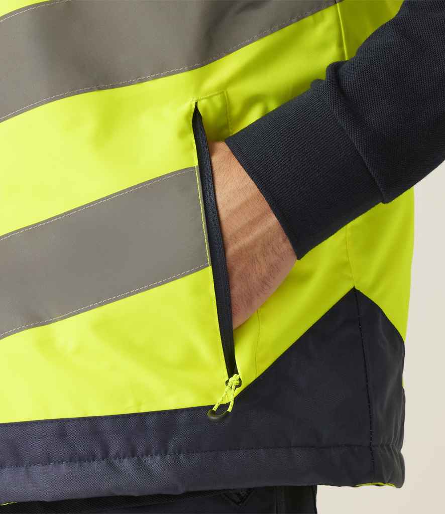 Regatta High Visibility Regatta High Visibility Pro Bodywarmer Yellow/Navy