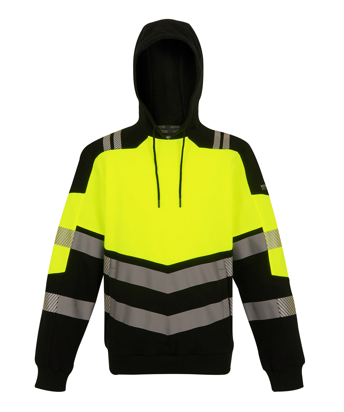 Regatta High Visibility Hi-Vis X-Pro Hoodie (Class 2) Black/Yellow