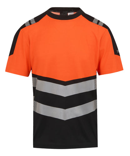 Regatta High Visibility Hi-Vis X-Pro T-shirt (Class 1) Black/Orange