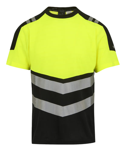 Regatta High Visibility Hi-Vis X-Pro T-shirt (Class 1) Black/Yellow