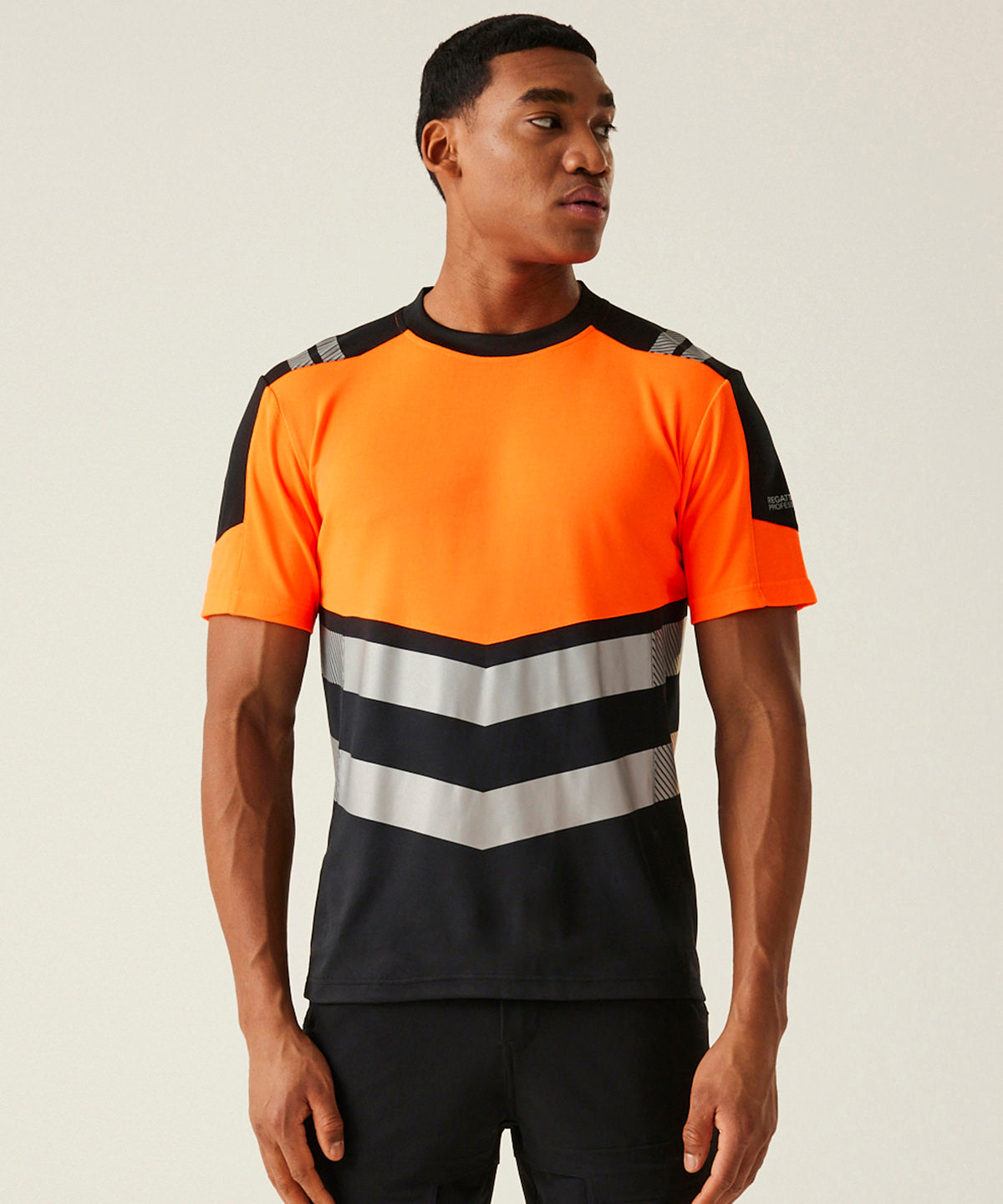 Regatta High Visibility Hi-Vis X-Pro T-shirt (Class 1) Black/Orange