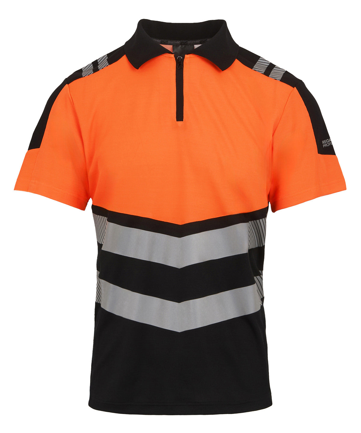 Regatta High Visibility Hi-Vis X-Pro Polo (Class 1) Black/Orange