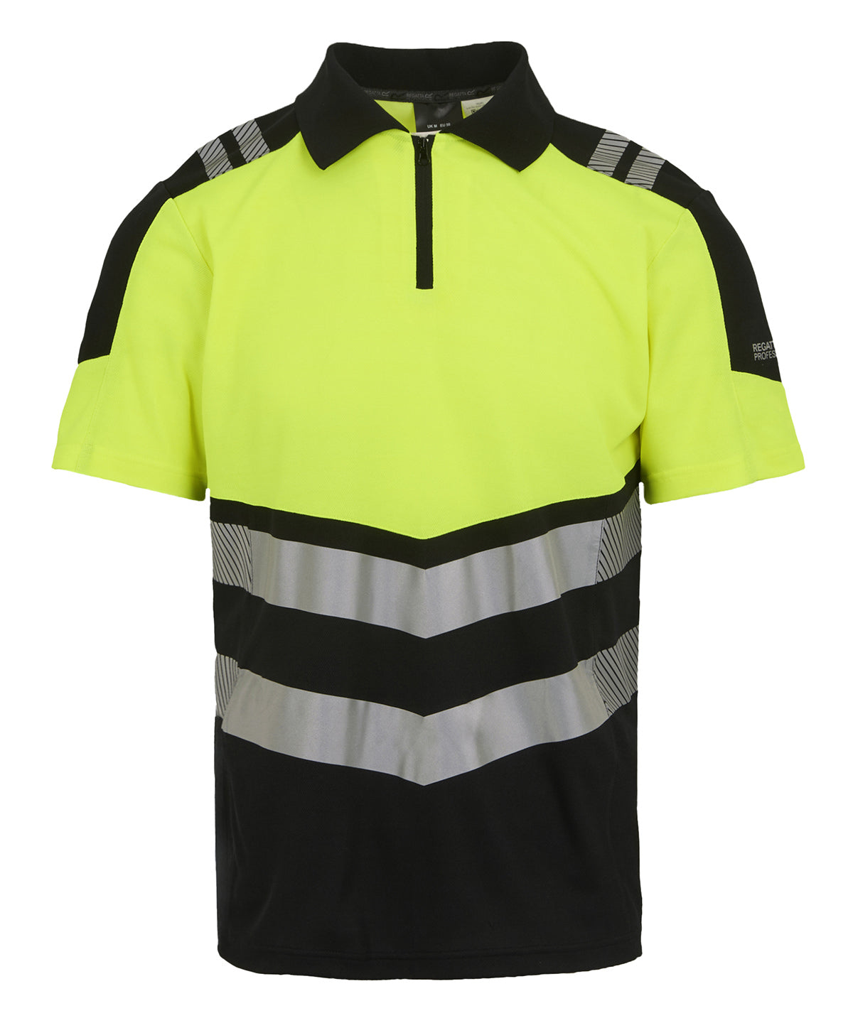 Regatta High Visibility Hi-Vis X-Pro Polo (Class 1) Black/Yellow